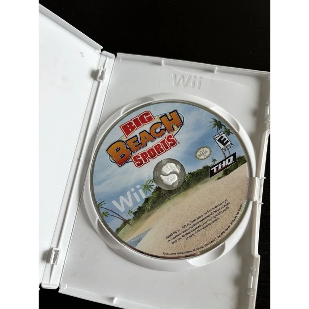 Big Beach Sports Nintendo Wii Video Game With Case‎ And Disc